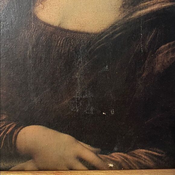 Antique Mona Lisa print Leonardo davinci - Picture 9 of 11